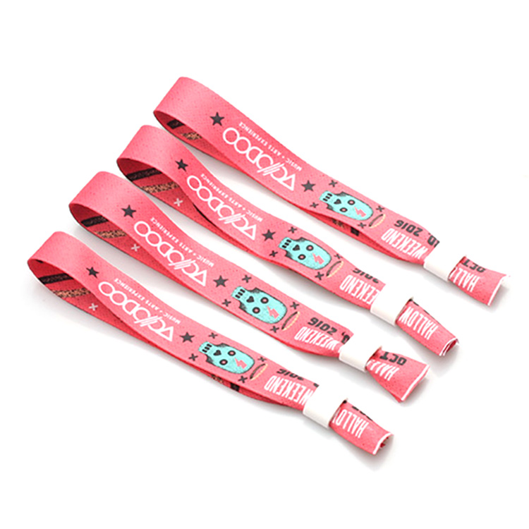 China Custom polyester souvenir wristband for activity party ...
